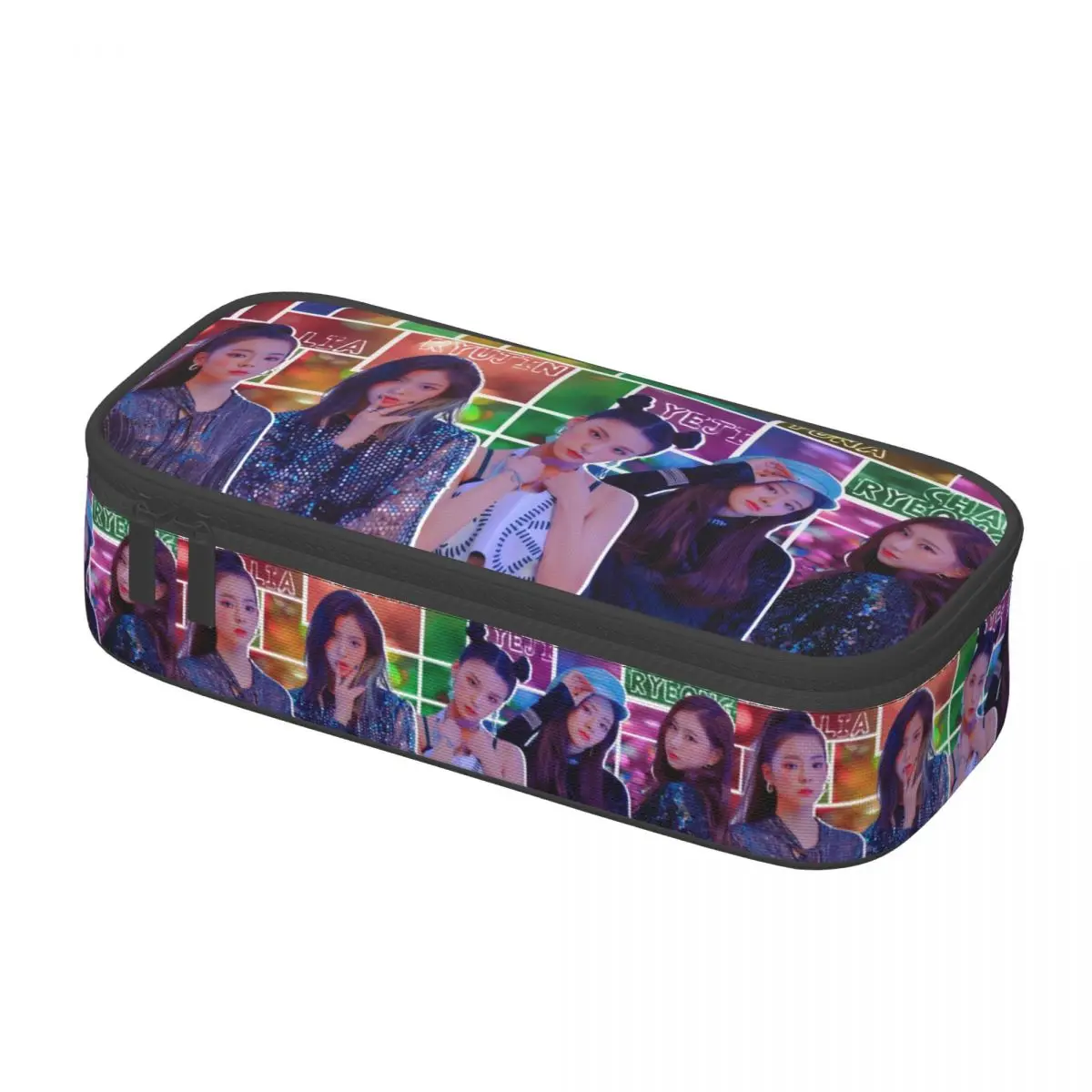 Custom Kawaii Kpop Group Itzys Korean Girls Singer Pencil Cases for Boy Girl Large Storage Pencil Pouch School Supplies