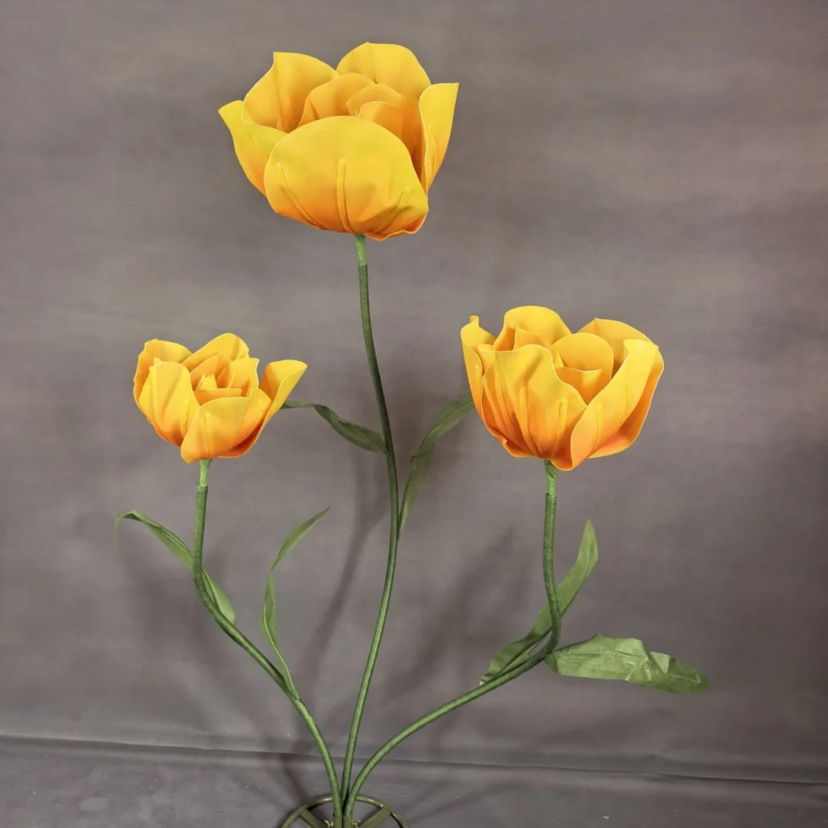 Fleurs artificielles géantes en EVA imperméable avec base, grandes fleurs artificielles en mousse pour décoration de mariage, présentoir de fenêtre