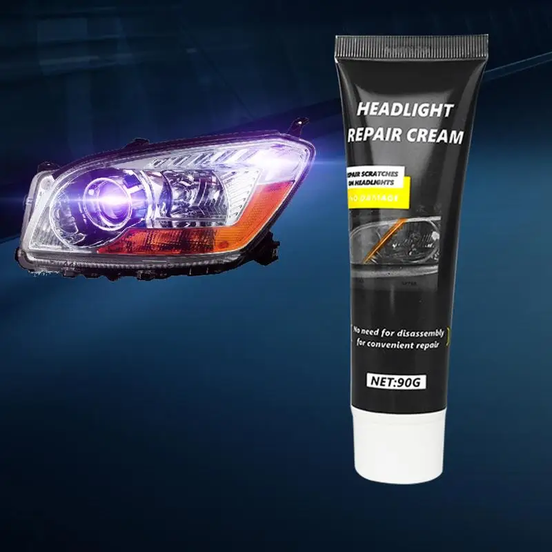 

Headlight Restore And Protect Headlamp Scratch Remover Effective Powerful Safe Headlight Len Restorer Liquid Remove Yellowing