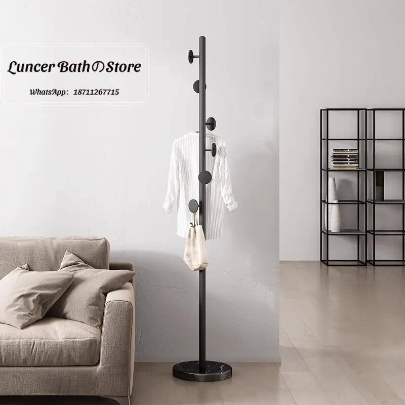 Italian Style Freestanding Metal Coat Rack Designer Sturdy Garment Stand Bedroom Living Room Bag Hanging Rack