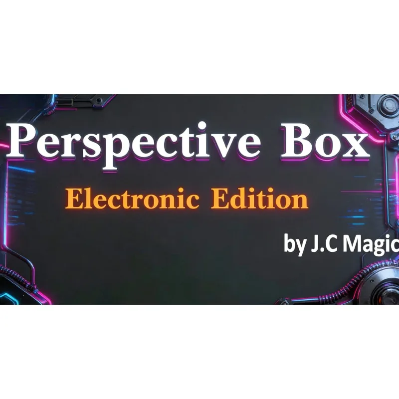 Electronic Perspective Box by J.C Magic - Opaque Box Object Sense Prediction Trick Stage Illusion Gimmick Prop for Magician
