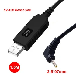 1.5M USB Power Boost Line DC 5V to 12V Step UP Module USB Converter Adapter Cable for Car Purifier Electronic Dog DVR 2.5*0.7mm