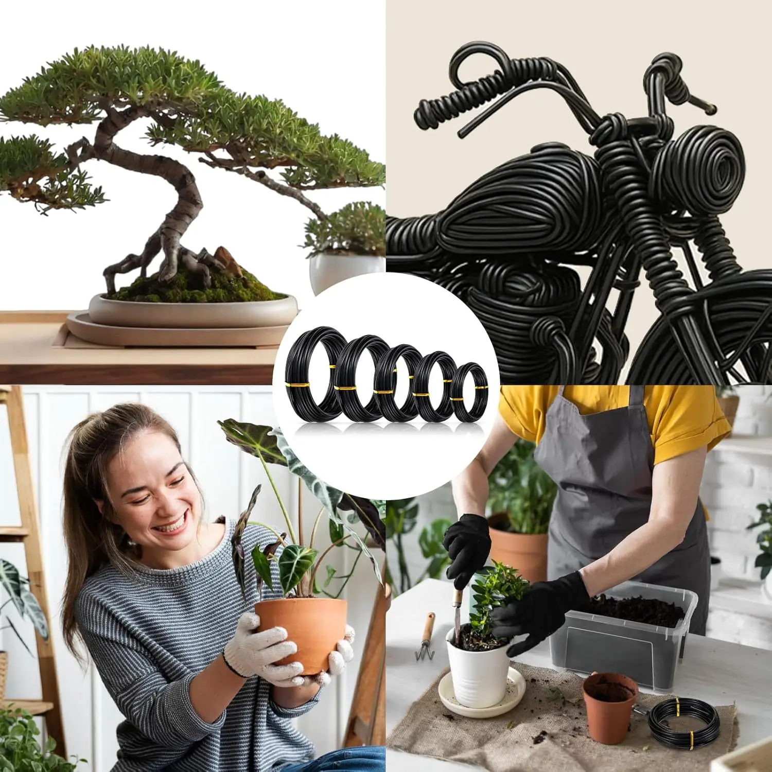 Garden Bonsai Shape Iron Wire Flower Pot Shaping Tool for Bonsai Shaping Garden DIY Industrial Metal Craft Projects‌ Supplies - view 6
