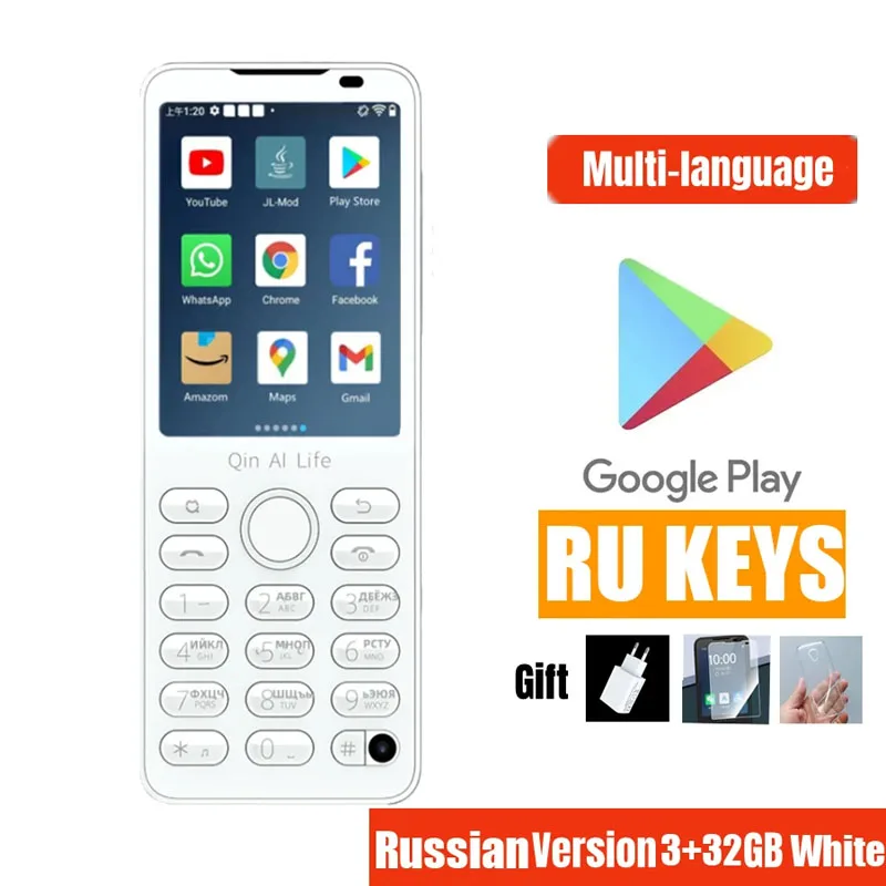Qin F21 Pro Support Google RAM3GB/4GB Rom 32GB/64GB Touch Screen