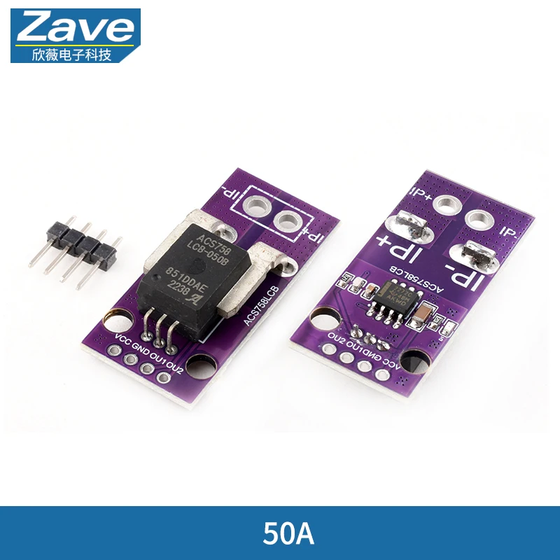 50A -200A Hall Strom Sensor Modul Linear Analog AC DC 3,3 V-5 V ACS758 ACS758LCB-050B 100B-PFF-T Für Arduino RC Modell Stecker