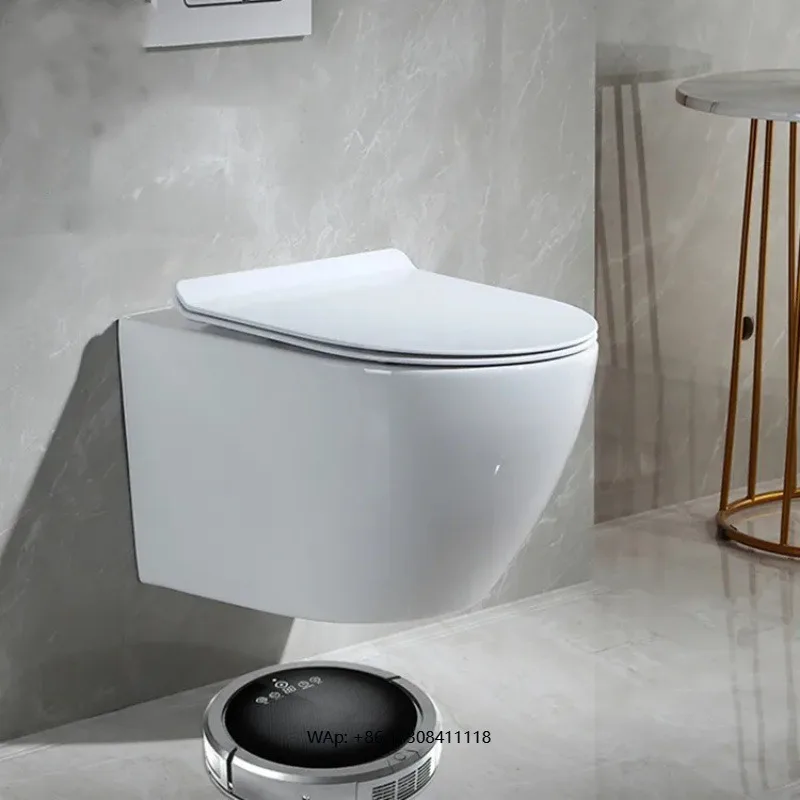 Wall-mounted Toilet Small Apartment Wall-mounted Dark Installation Wall-mounted tank Intelligent Hanging Toilet