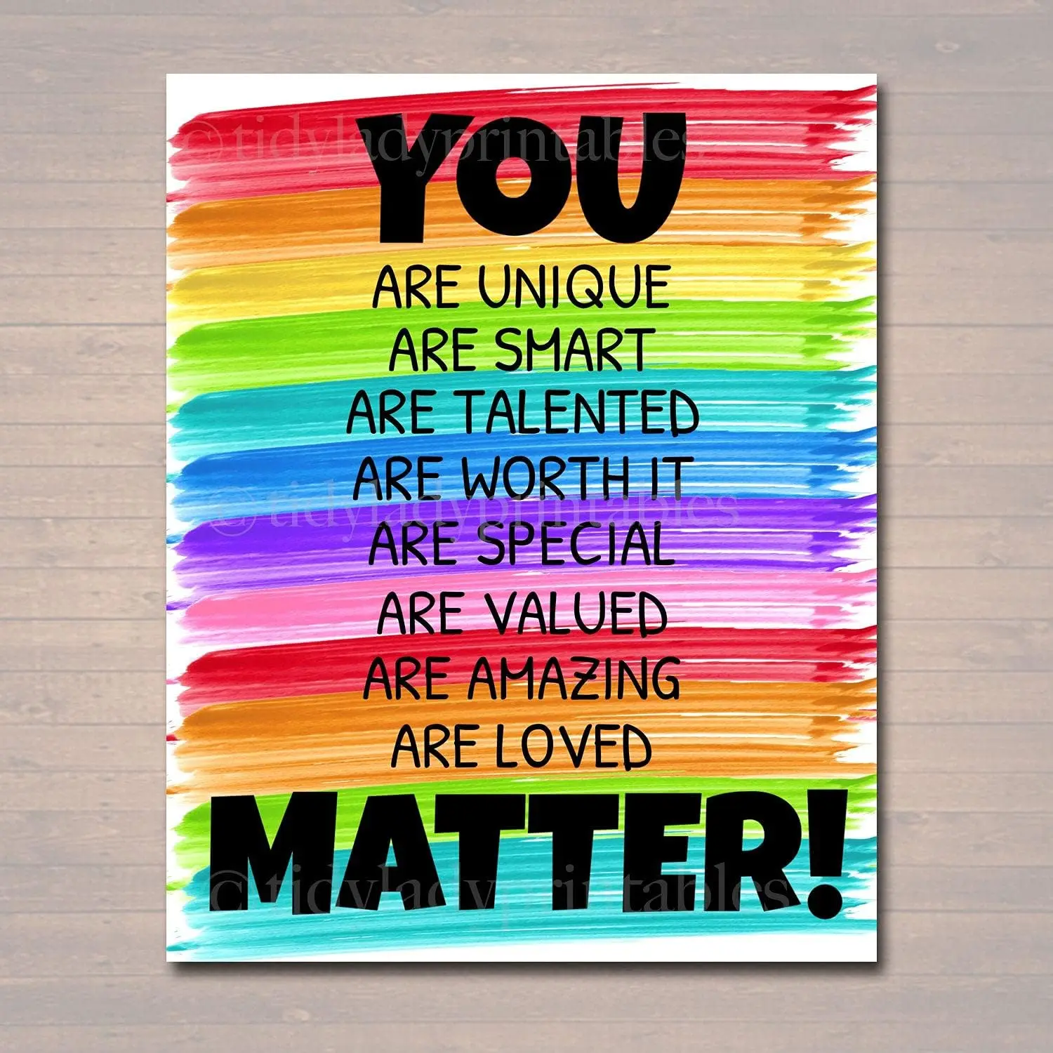SaNavie You Matter Classroom Printable Counseling Office Poster Counselor Office Decor Therapist Office Social Worker Sign  sign
