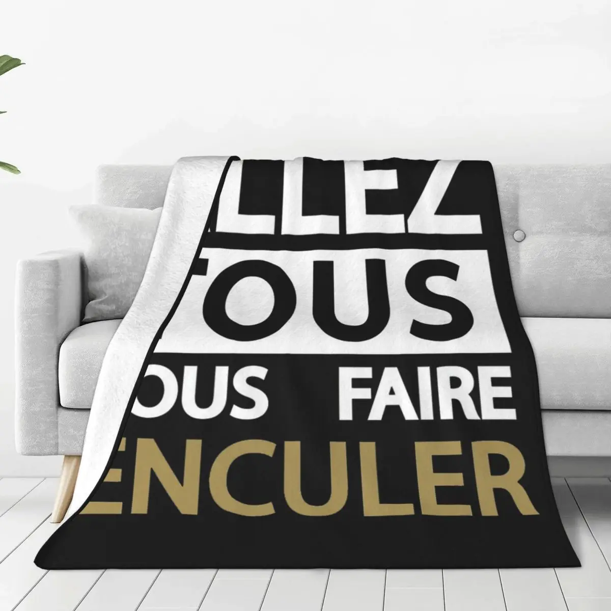Jean Marie Bigard-ALLER TOUS VOUS FAIRE ENCULER Active Blankets Soft Warm Flannel Throw Blanket Bedding for Bed Travel Home Sofa