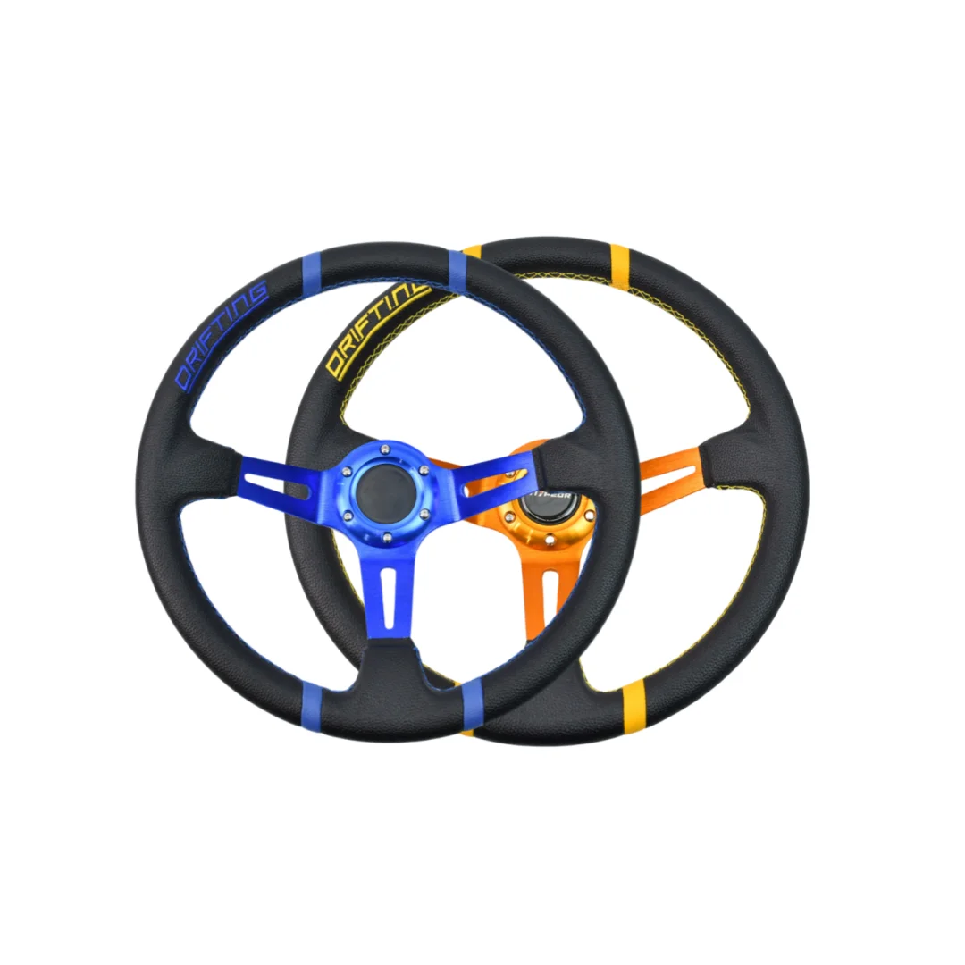 

Tiypeor Pvc Steering Wheel 350mm Universal Size High-Quality Auto Parts for Sim Gaming Sports Style