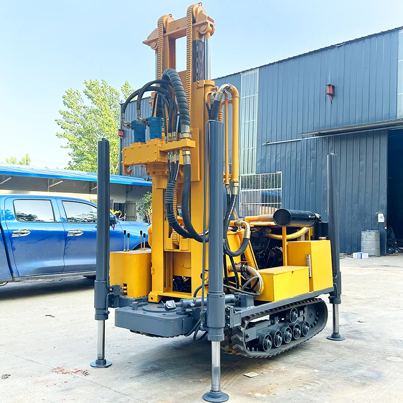 メーカーは、低価格でカスタマイズ可能な160メートルの水・ガス両用井戸掘削リグを販売しています。
