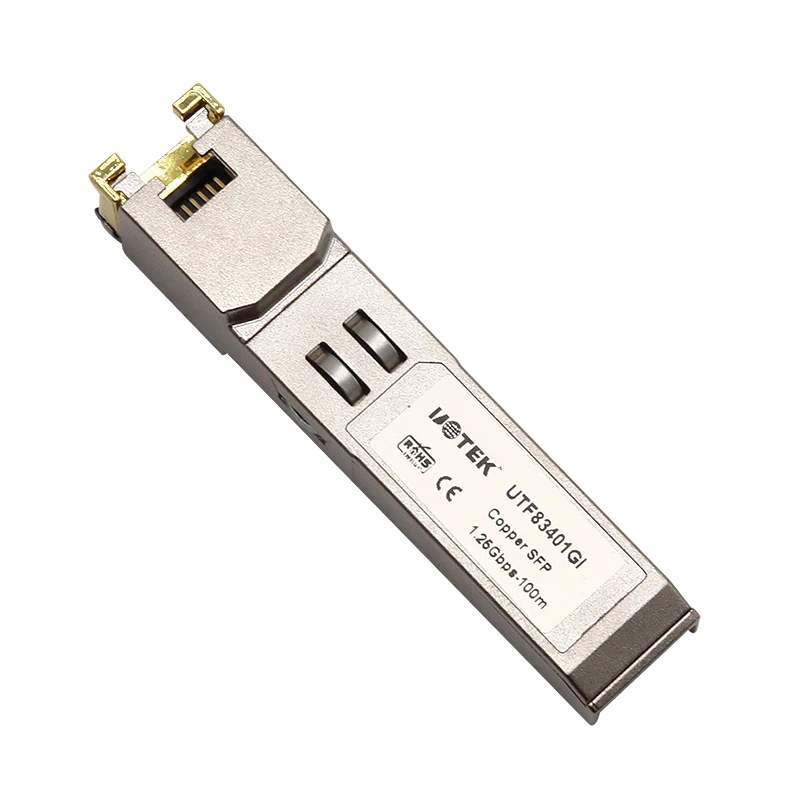 UOTEK 1000BASE-T-Déchets de cuivre Transcsec Tech, interface RJ45 1.25 Gbumental Hot Pluggable UTF83401GI