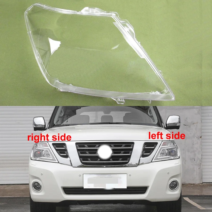 

For Nissan Patrol 2012-2018 Front Headlamp Cover Transparent Headlight Shell Lens Plexiglass Replace Original Lampshade