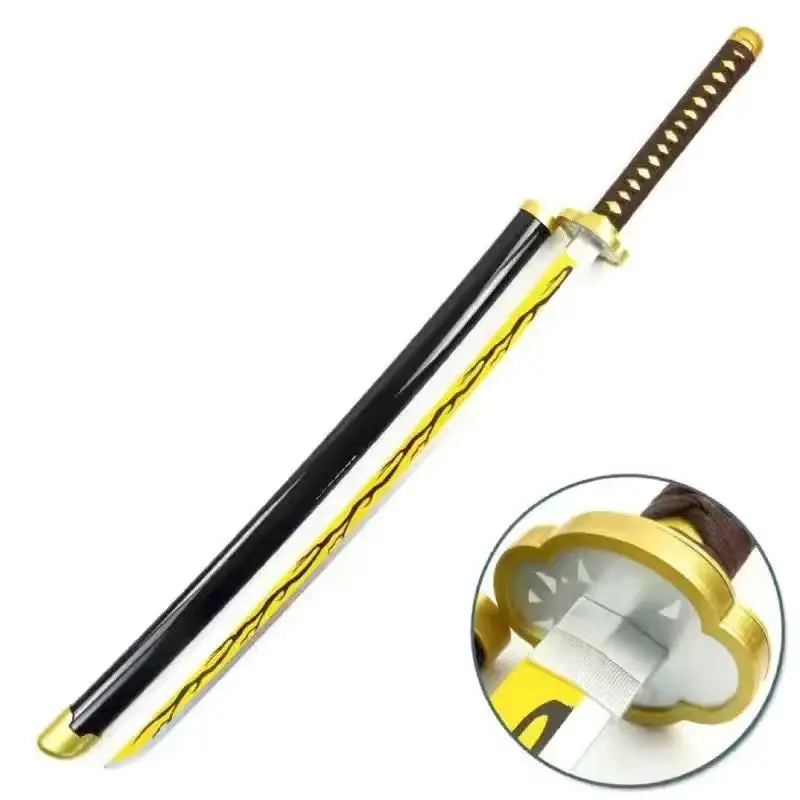 Promotie Korting 104 cm/40.94in Demon Slayer Houten Katana Zwaarden Cosplay Wapen Props Anime Randapparatuur Ornamenten Outdoor Speelgoed