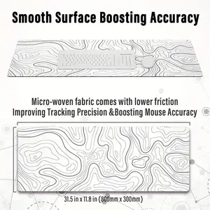 لوحة ماوس كبيرة للألعاب على سطح المكتب ، لوحة ماوس بحواف مخيطة ، قاعدة مطاطية غير قابلة للانزلاق ، لوحة ماوس ممتدة ، 1 قطعة أفضل 10 حصائر كرسي ألعاب مبيعا - No8