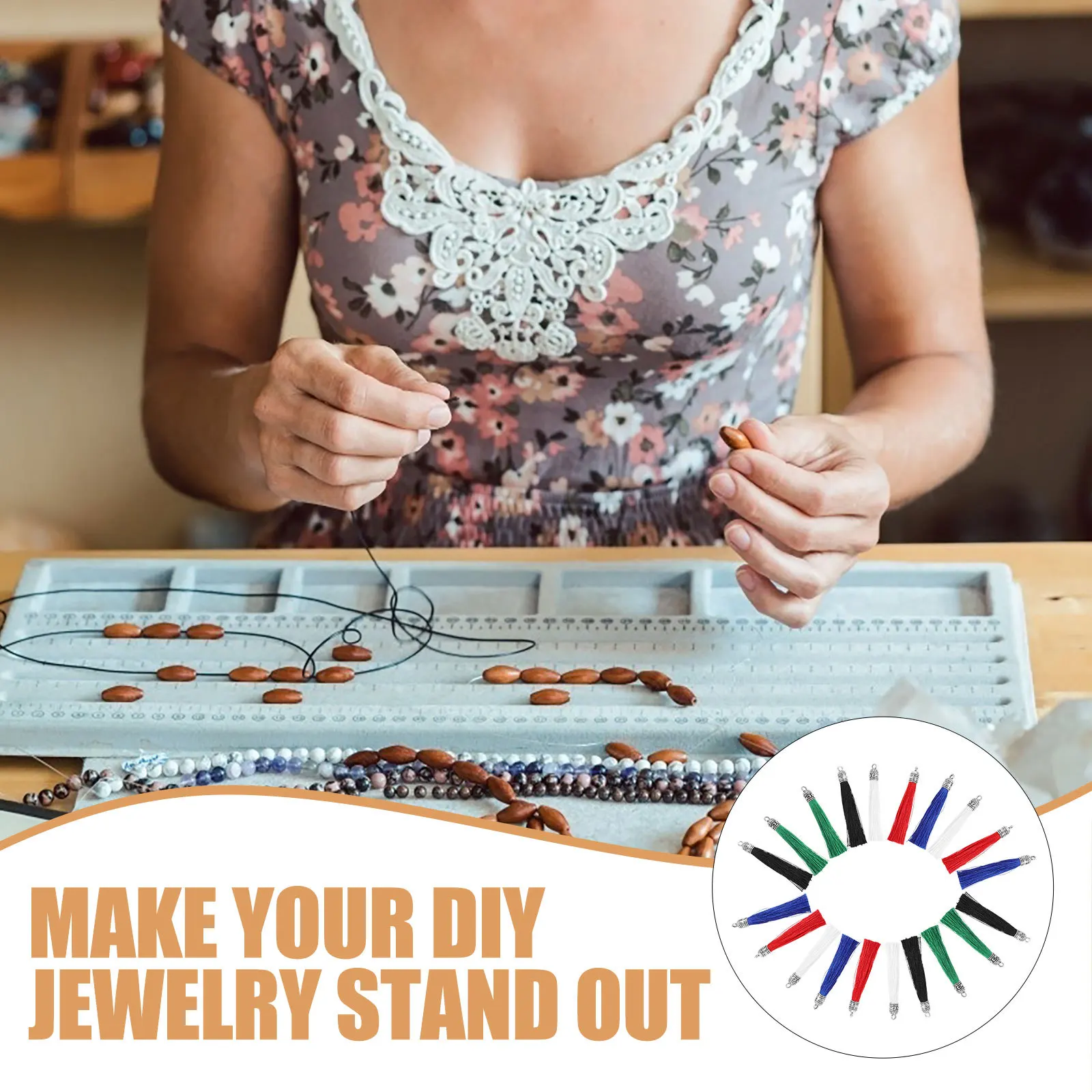 

50Pcs Tassel Pendant Accessories for Jewelry Making DIY Earrings and Pendants Decorative Metal Tassel Charms for Handbag