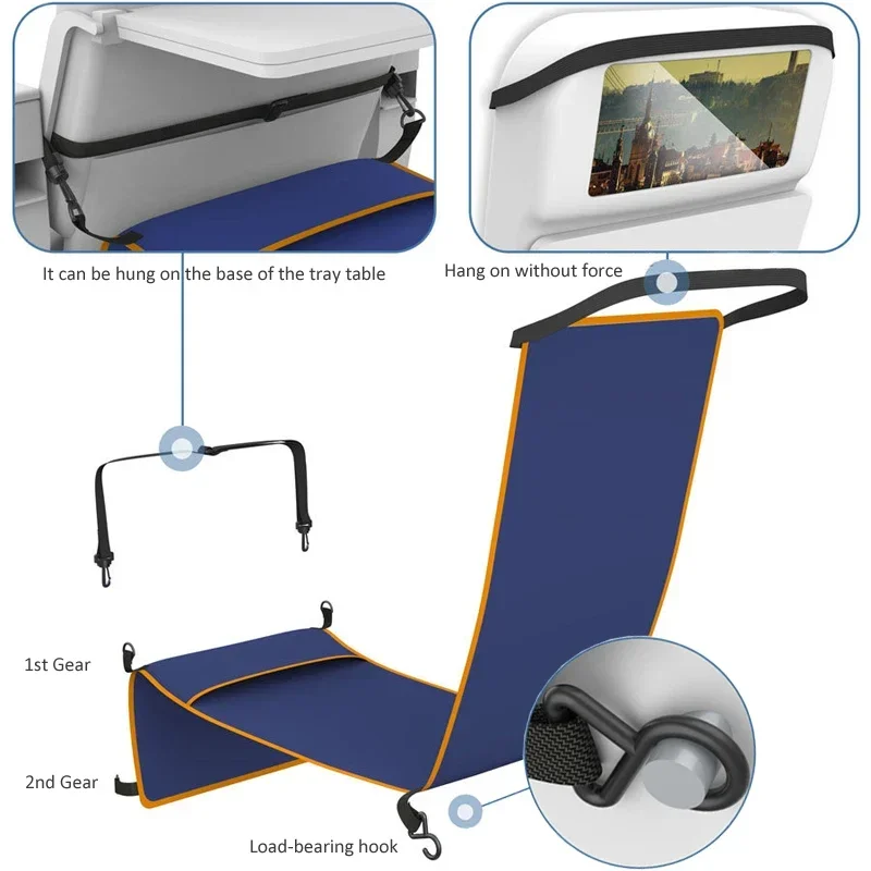 ポータブルフットハンモック,飛行機,高速列車,バスカー,調整可能,フットレスト,トラベルトラベル,子供用スリーピングハンモック