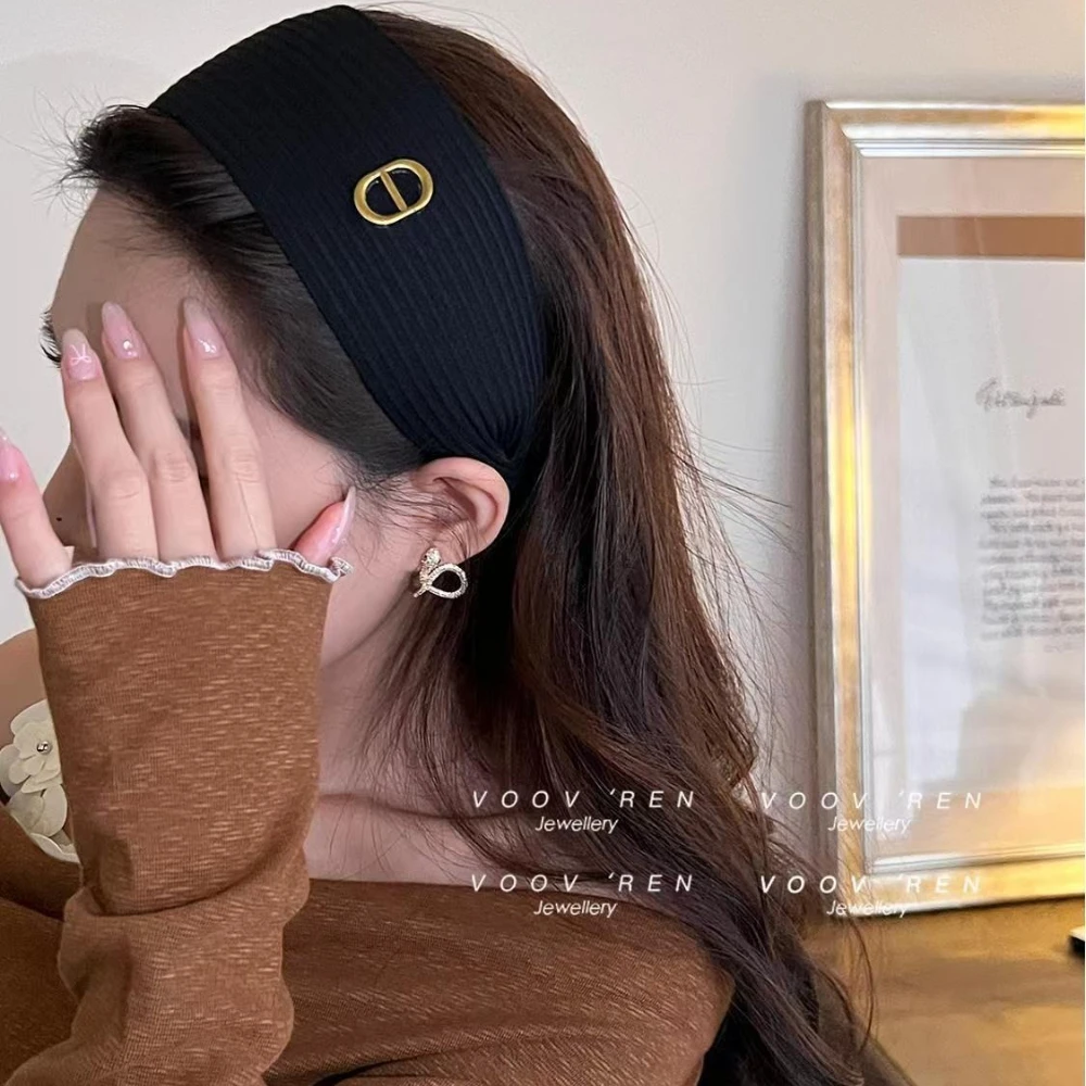 European style mother wide edge headband, high cranial top compression headband, hair accessories, feminine knitted accessories