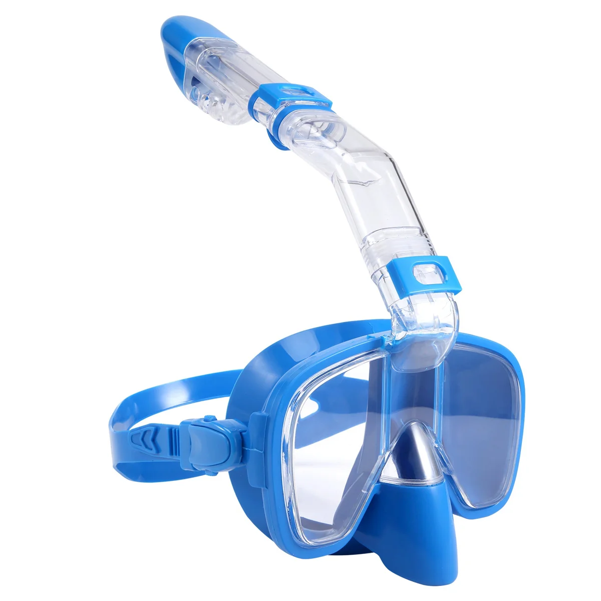 

Snorkel Mask Foldable Diving Mask Set with Dry Top System and Camera Mount, Anti-Fog Professional Snorkeling