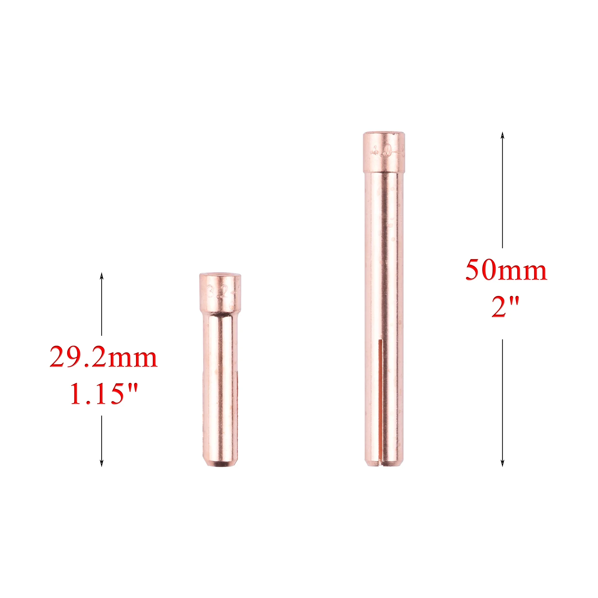 5/10 uds/1,0/1,6/2,4/3,2/4,0mm TIG Collet 10N22S 10N23S 10N24S 10N25S 10N22 10N23 10N24 10N25 para WP17/de la antorcha de soldadura de 18/26 Kit