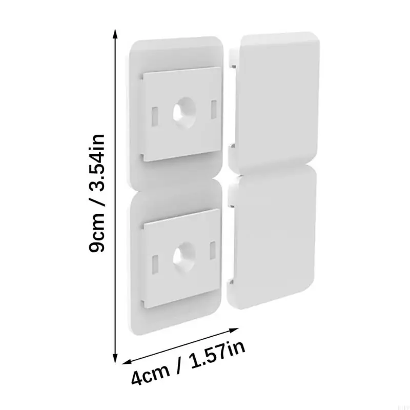 E1PF 5Pcs Adhesive Wall Hook Waterproof Storage Hook For Kitchen Bathroom Organization