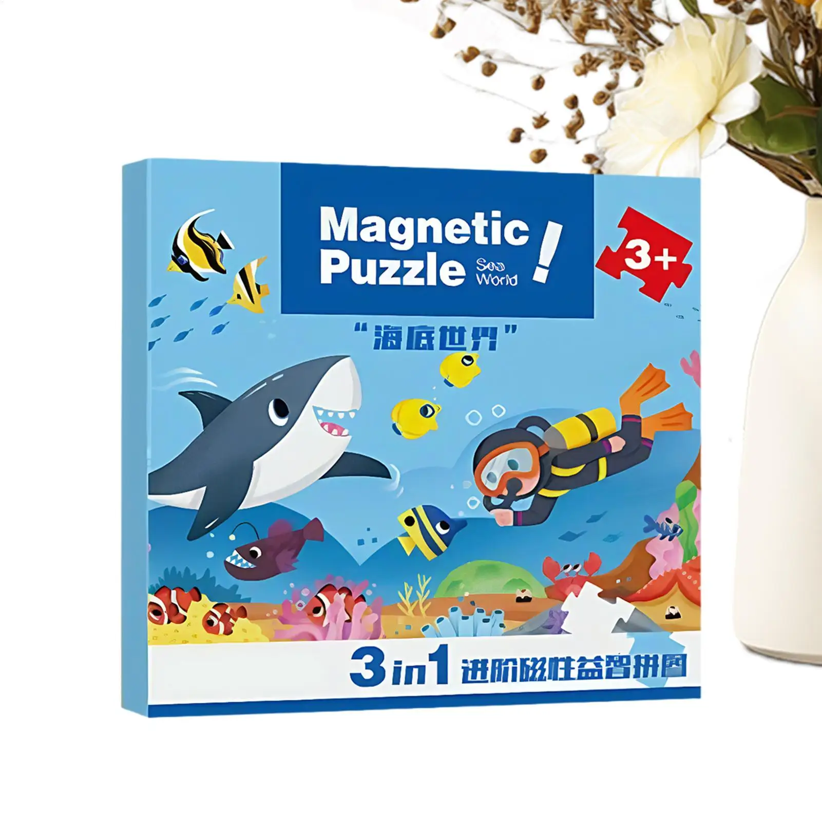 

Magnet Puzzle Toddler Magnet Jigsaw Puzzle Portable Parent Child Interaction Travel Toys Road Trip Activities For 2-6 Years Old
