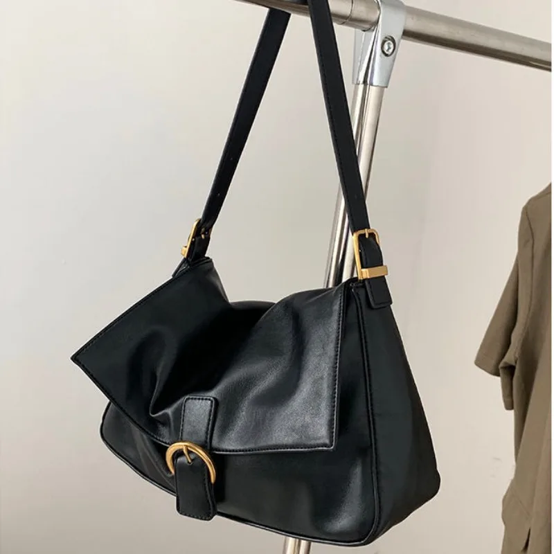 Fashion Black Casual Crossbody Vintage High Capacity Bolso Mujer Women Shoulder Bag Korean Style Femme Shoulder Bags