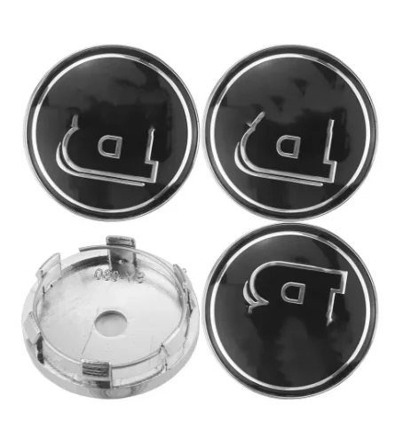 4pcs 60/75mm Alloy Wheel Centre Hub Caps for Mercedes Brabus Smart 450、451、452 Silver Black B Logo Emblem Badge Car Accessories