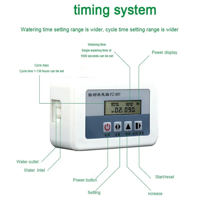 

BMBY-Garden Smart Automatic Watering Device Solar Charging Potted Plant Drip Irrigation Pump System Timer