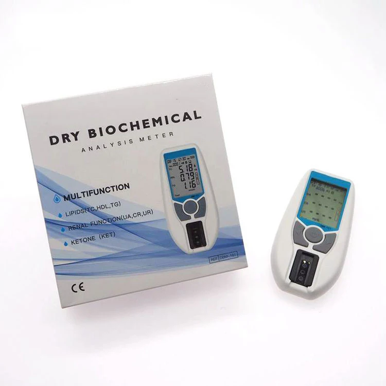 Full auto dry biochemical analysis meter 7 in 1 with 25 pieces test strips professional medical equipment