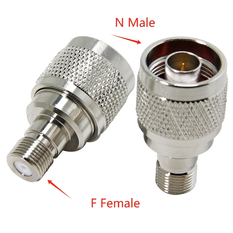 1Piece Connector N Male Plug Male To F Female Jack L16 N Type Male To F Female RF Coaxial Adapter