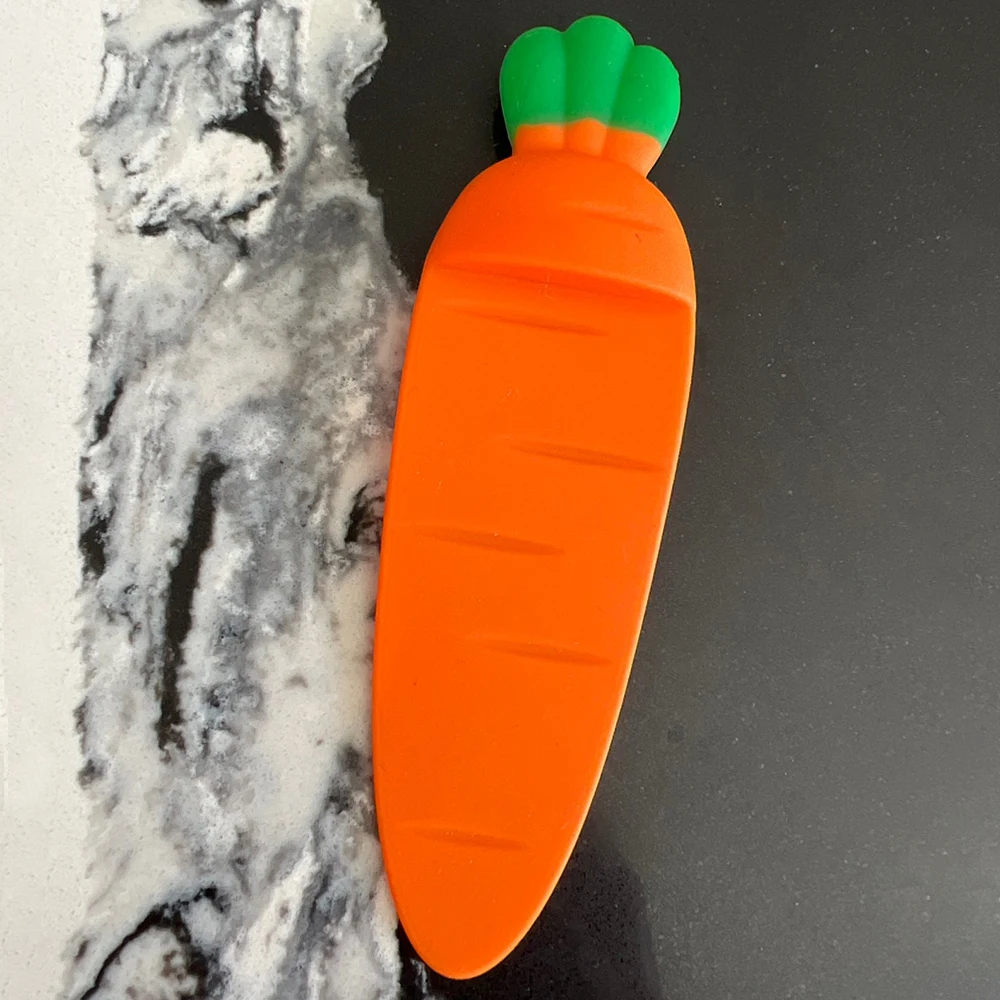 Creative Cute Silicone Carrot Bookmark Literary Cartoon Students Reading Bookmarks