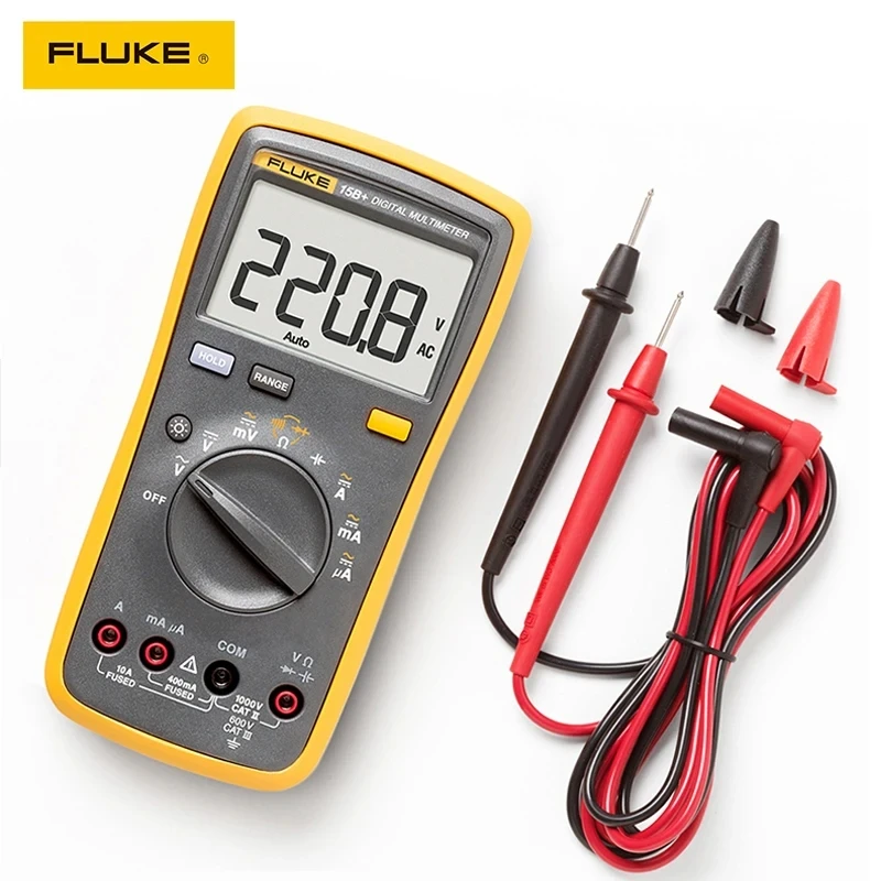 Fluke 15B+ 17B+ 15B MAX 17B MAX 18B+12E+ Digital Multimeter Auto Range DMM AC/DC/Diode/R/C Voltage Current Tester Multi Meter