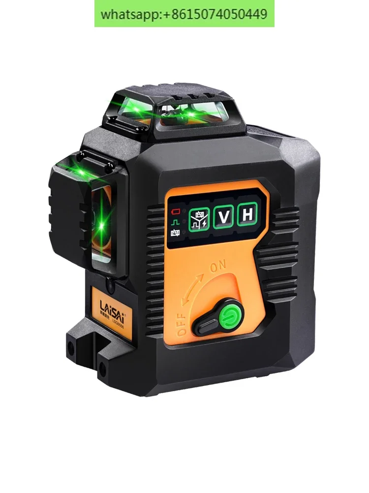 12 line laser level, green light,automatic marking, strong light, fine line, infrared projection and wall sticking instrument