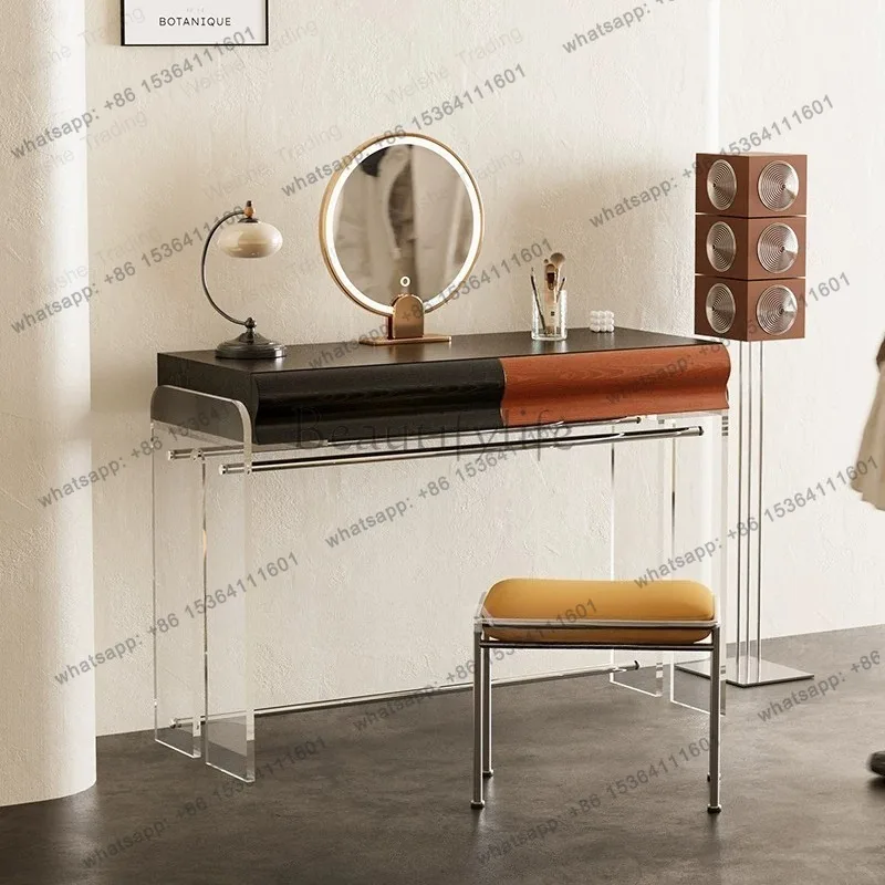 Retro style all solid wood dresser bedroom minimalist makeup table premium desk