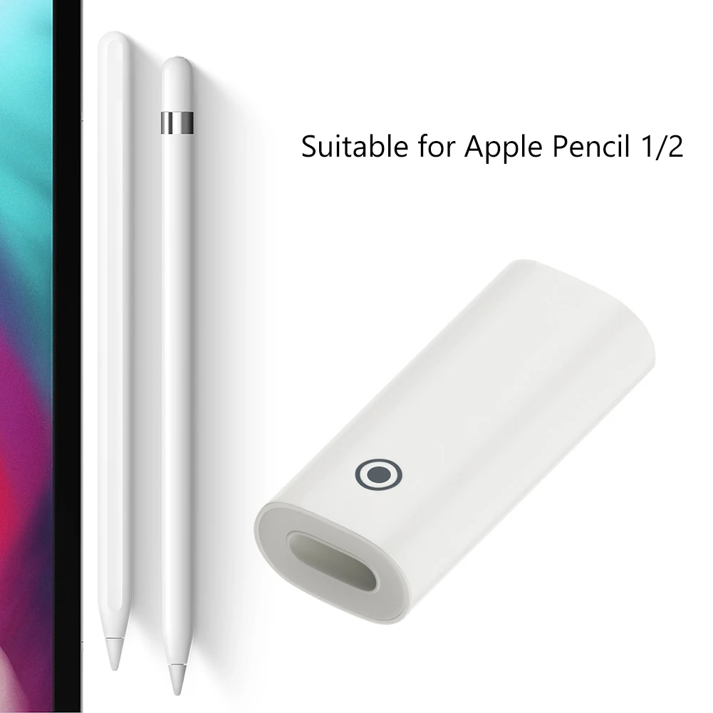 Female To Female Charging Adapter Replacement Parts Mini Data Cable Charging Adapter 8 Pin To Type-C/8 Pin for Apple Pencil 1/2