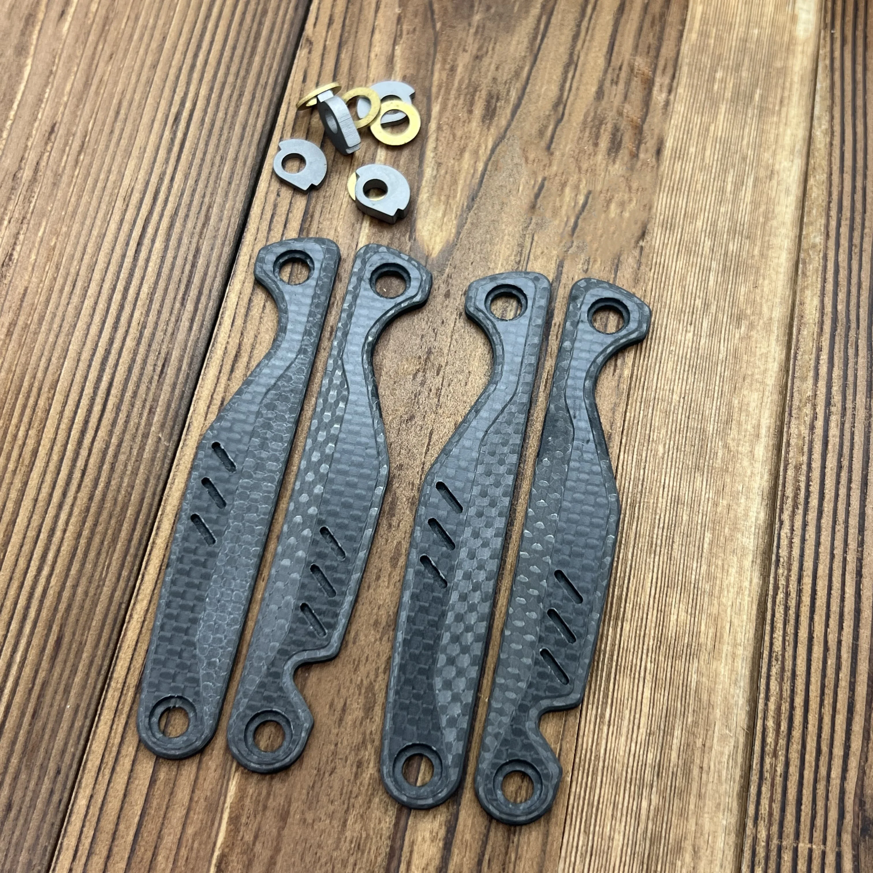 1 Set Carbon Fiber Scales with 4pcs and screws and 1.5*6mm Slot For Leatherman Charge TTI Plus DIY MOD Accessories