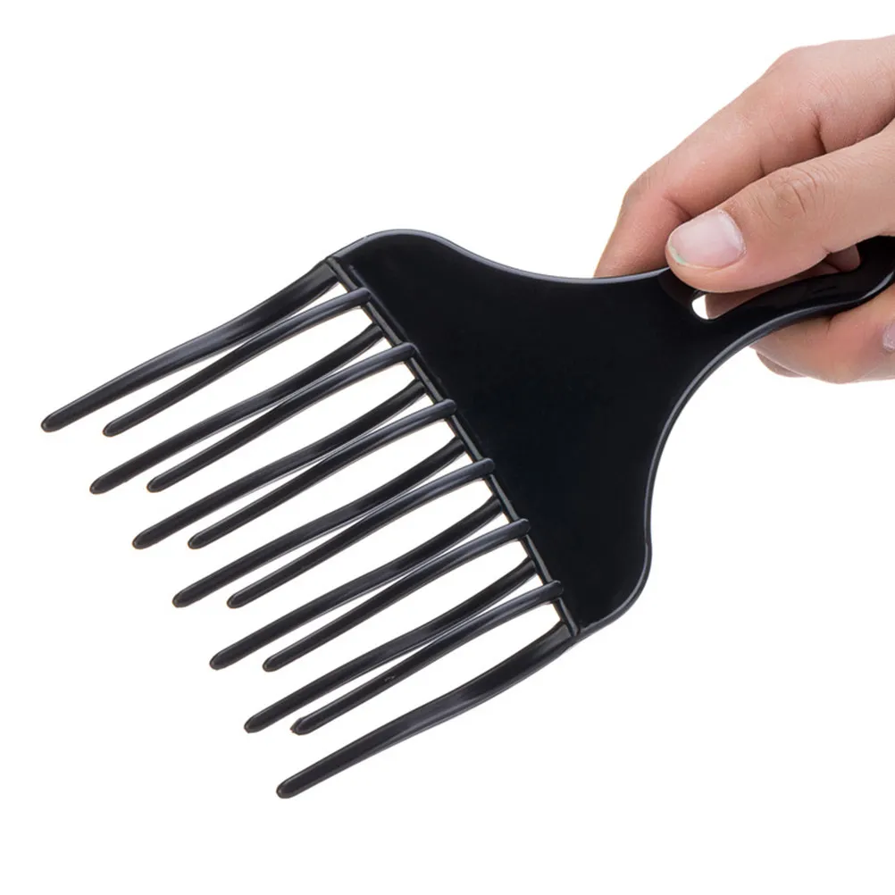4Pcs Plastic Wide Teeth Comb Hair Pick Afro Pick Detangle Braid Comb Curly Hair Styling Tool Lift Smooth Finish