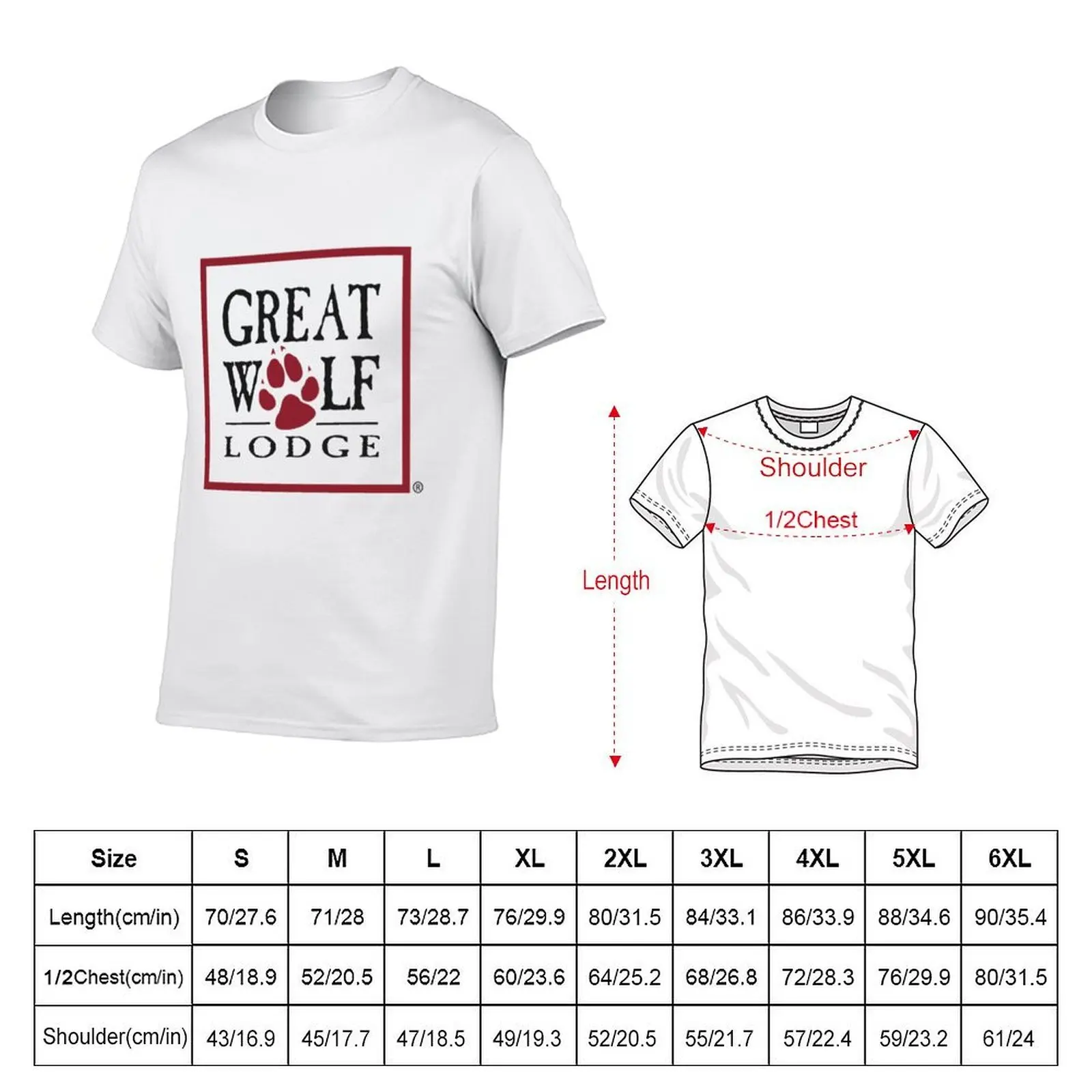 Great Wolf Lodge Logo T-Shirt plain Aesthetic clothing clothes for men