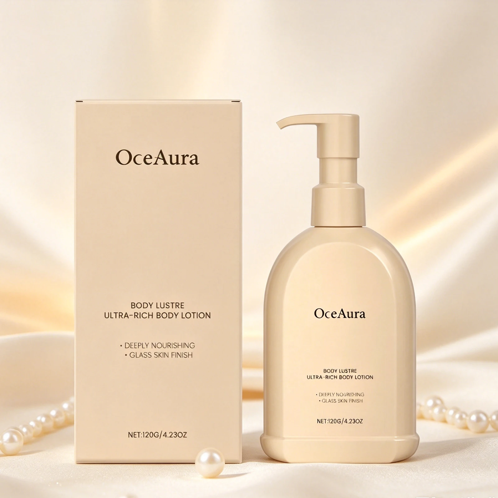 

OceAura 120g Gentle Body Care Cream, Softening Moisturizer for Smooth Hydrated Skin, Daily Nourishing Body Lotion