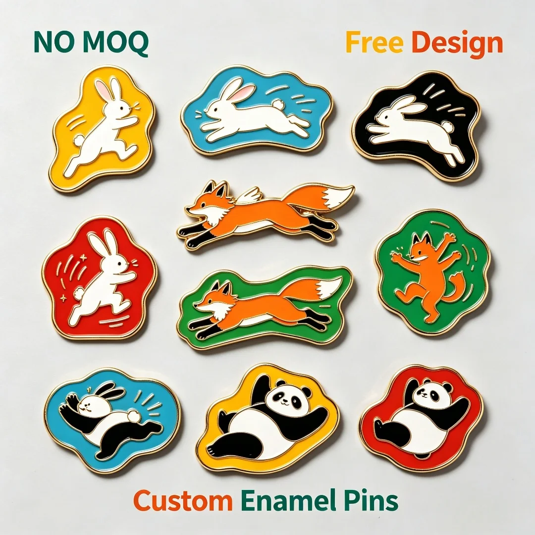 Custom Enamel Pins Set, Cute Lapel Brooches, Aesthetic Decor Pins for Backpack Jacket Bag, Fashion Jewelry Gift