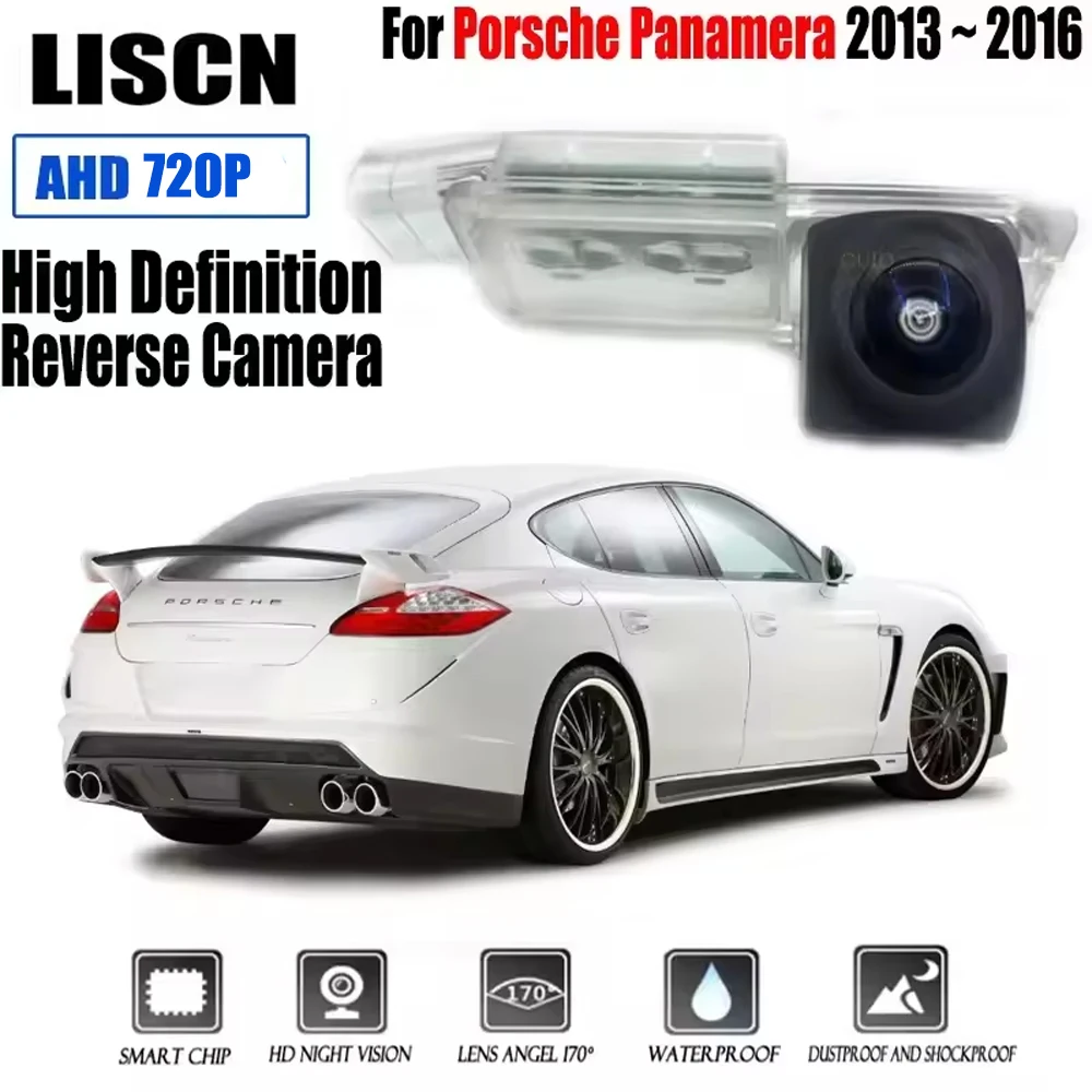 

Для Porsche Panamera 2013 ~ 2016 HD задняя камера ночного видения парковочная камера заднего вида/камера номерного знака