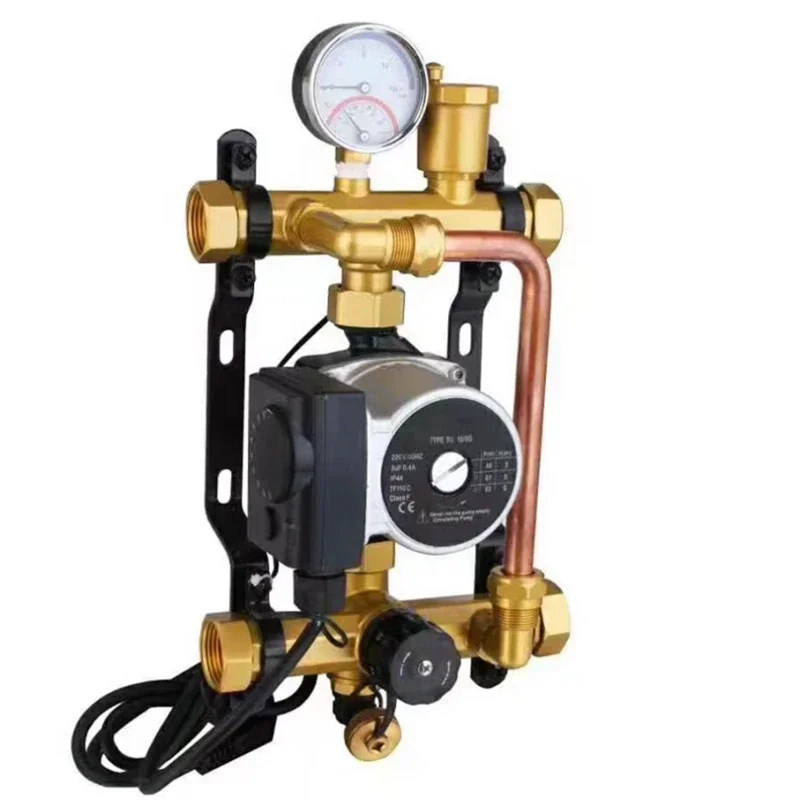 Water Mixer Center Home Heating System Sub-collector Hot and Cold Water Geothermal Pipe Control Heating Cycle Booster Pump