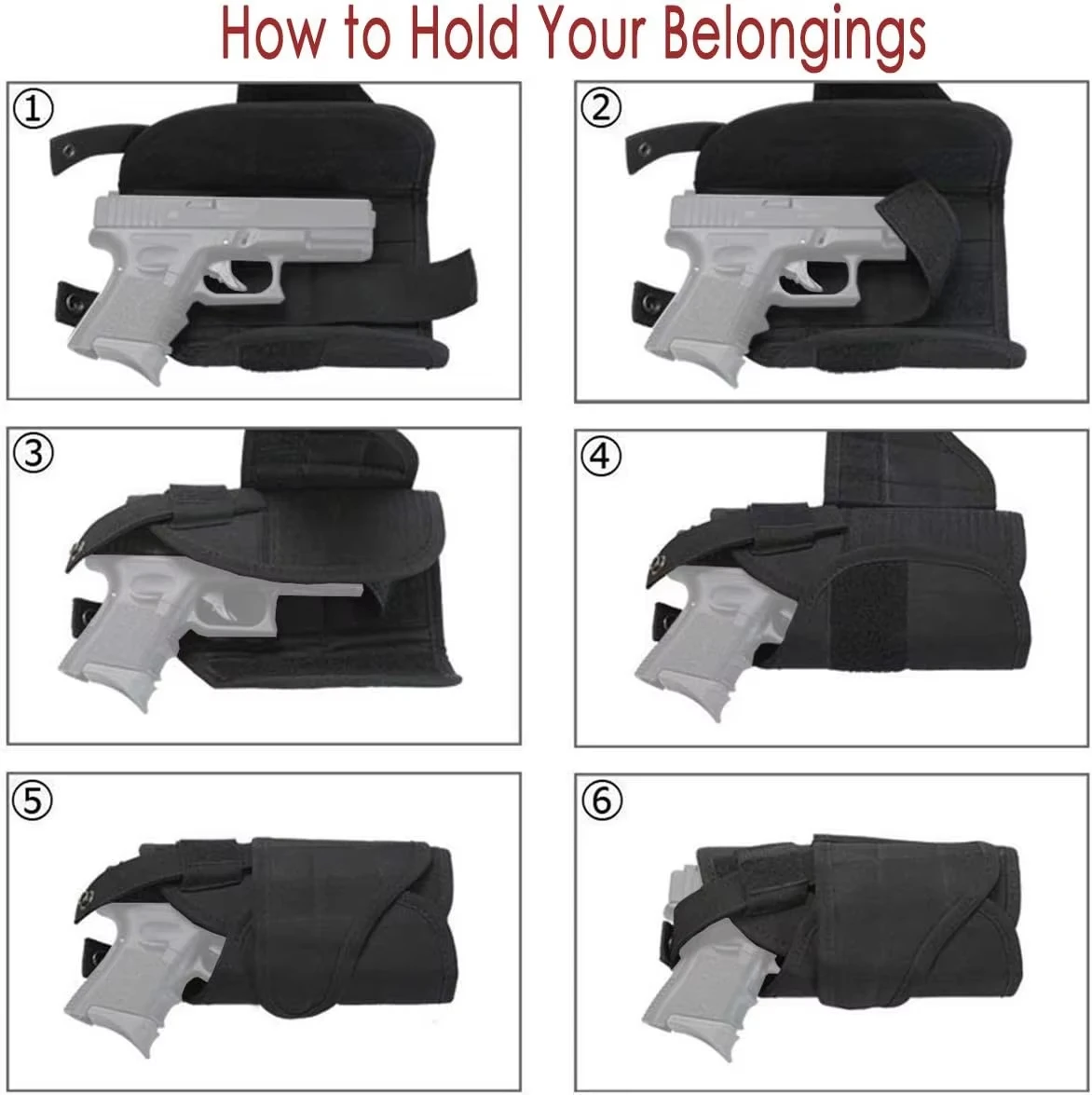 Left/Right Leg Gun Holster Gun Bag GLOCK 17/M9/P226/CZ 75 Revolver Leg Adjustable Airsoft Pistol Gun Case Outdoor Sports Hunting image 5
