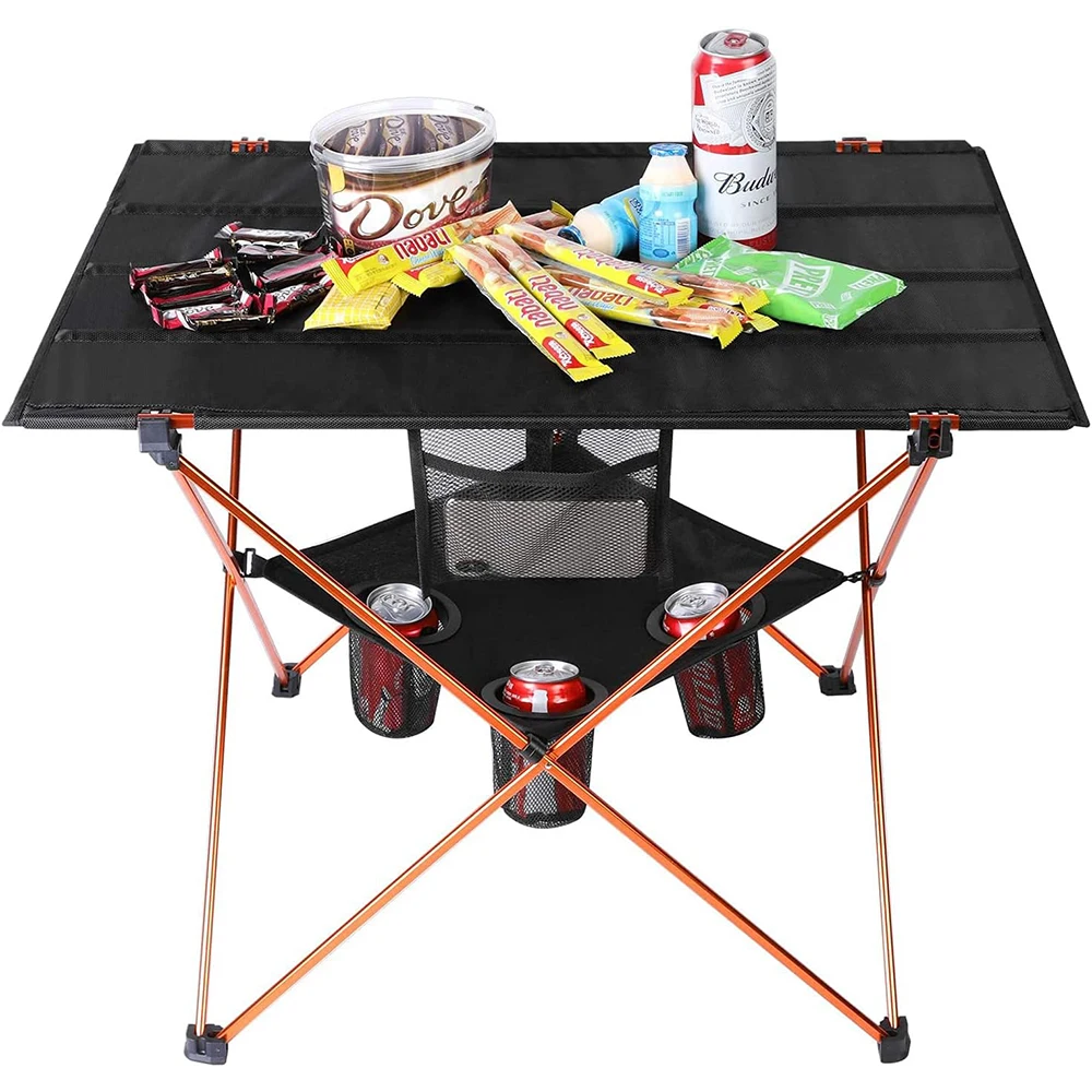 

1kg Ultralight Roll Table Camping Outdoor igt Table Pliante Coffee Picnic Folding Desk Dining Lightweight Portable Table Pliante