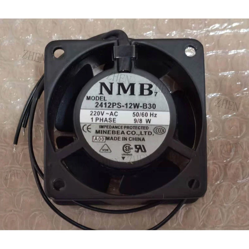 

S New for NMB 2412PS-12W-B30 220V 2-Wire cooling fan#QW