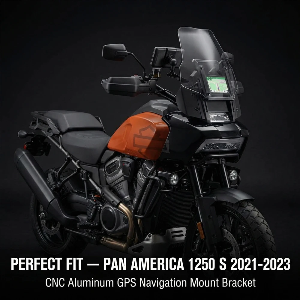 For HARLEY PAN AMERICA 1250 S 1250S 2021-2026 Motorcycle Phone Holder Navigation Bracket 12mm 22mm GPS Mount Cell Phone Clamp