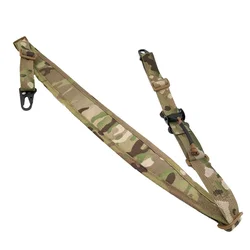 Tactical Rifle Sling Removable Modular 2 Point / 1 Point Multicam Sling Padded Combat Shooting Gun Sling Hunting Strap Gear