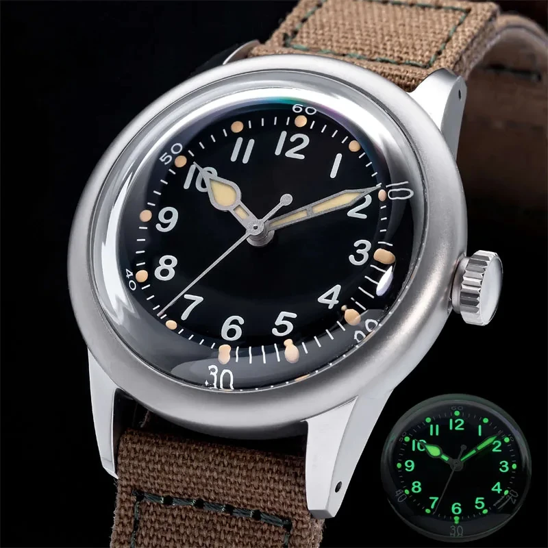 THORN A11 Retro Military Watch Titanium NH35 Movement Automatic Sapphire Crystal 200M Waterproof 36mm Men Homage Wristwatch