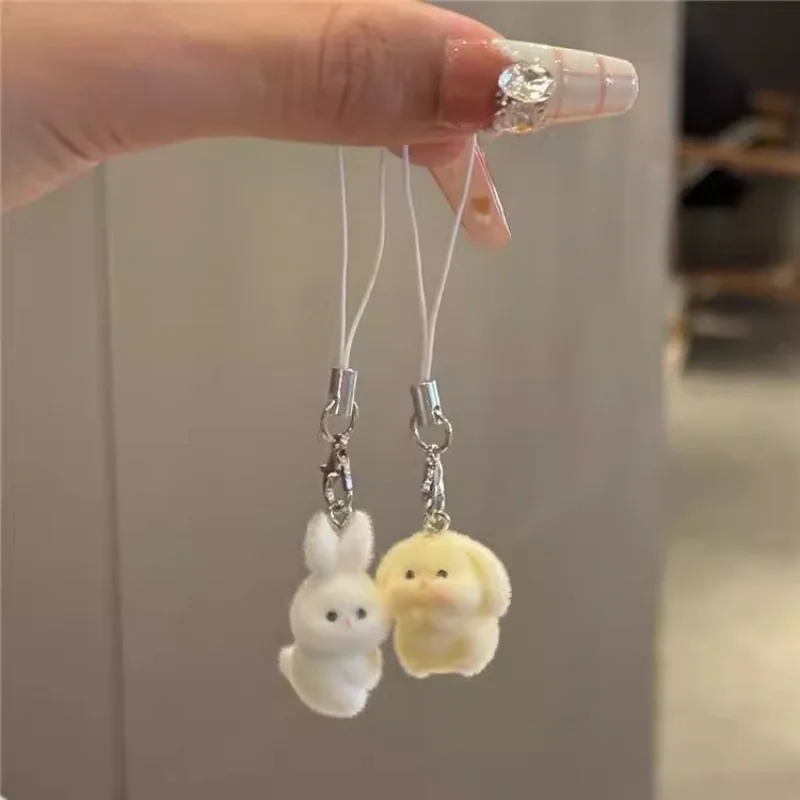 يتدفقون الحيوان قلادة الهاتف الحبل معلقة Keycord سلاسل المفاتيح سحر DIY بها بنفسك اكسسوارات فتاة الهدايا Kawaii أفخم لطيف الكلب المفاتيح