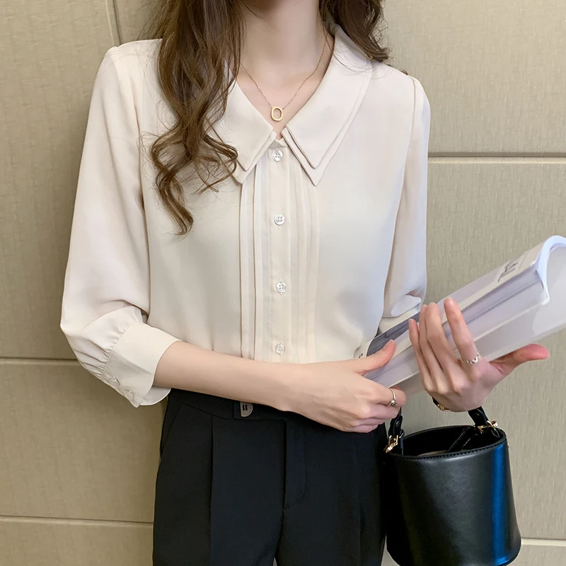 Blouse Women Blusas Mujer De Moda 2024 Women Blouses Summer Short Sleeve Women Shirts Chiffon Blouse Shirt Women Tops Blusa D328